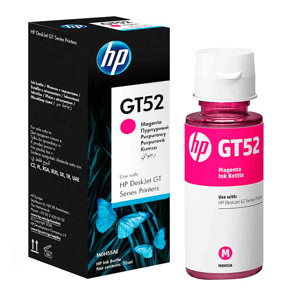 BOTELLA DE TINTA HP GT52 MAGENTA M0H55AL
